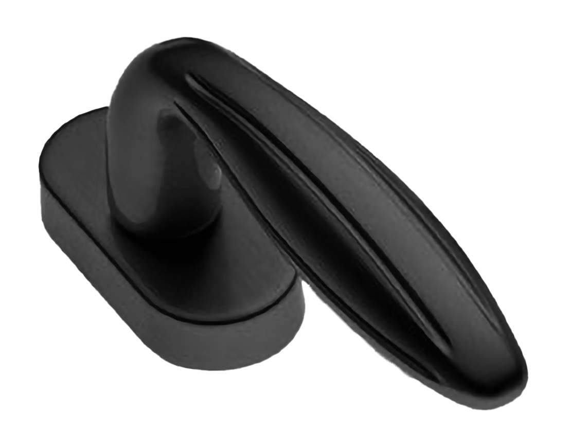 Ручка оконная BUD W1 NERO, цвет - черный фото 1 Ручка оконная BUD W1 NERO, цвет - черный фото купить Астрахань