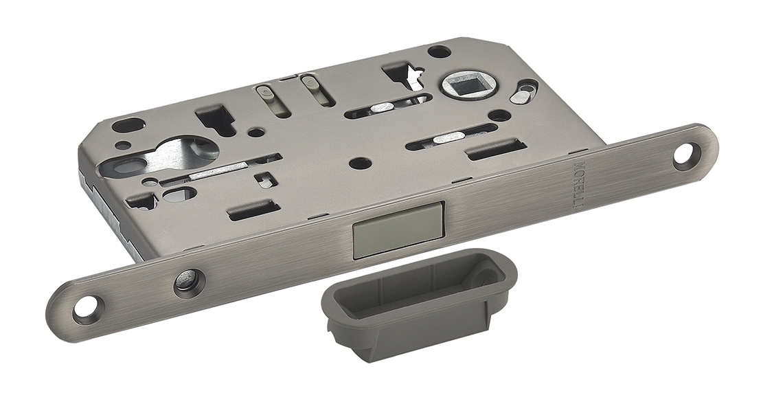 Защелка межкомнатная M1885 GR магнитная под цилиндр, цвет графит фото 2 Защелка межкомнатная M1885 GR магнитная под цилиндр, цвет графит фото купить в Астрахани