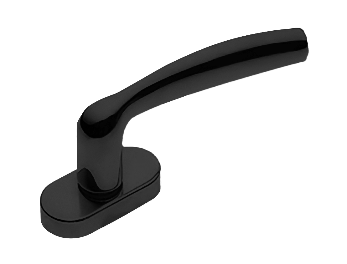 Ручка оконная VENERA W1 NERO, цвет - черный фото 1 Ручка оконная VENERA W1 NERO, цвет - черный фото купить Астрахань