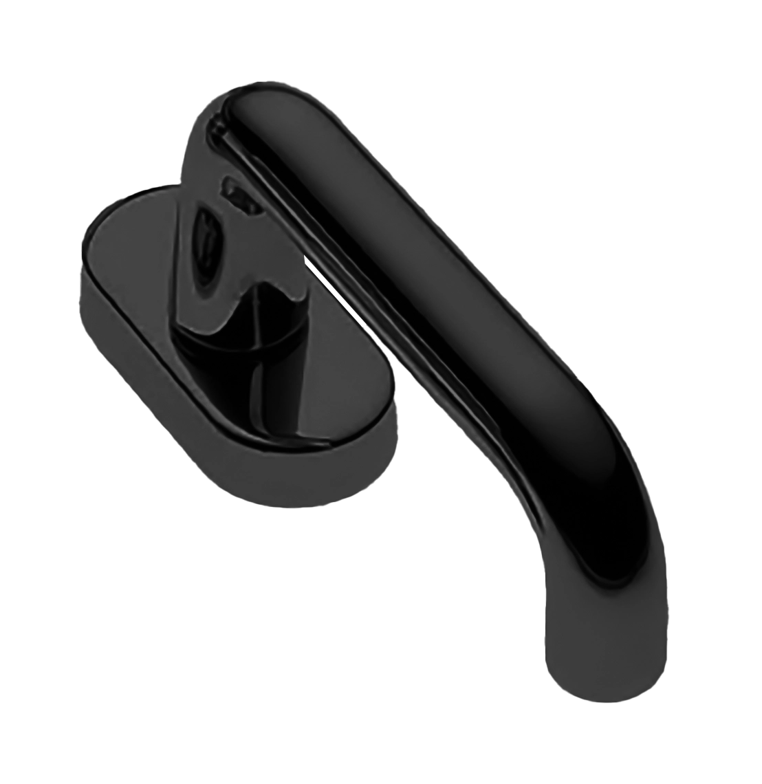 Ручка оконная IRIS W1 NERO, цвет - черный фото 1 Ручка оконная IRIS W1 NERO, цвет - черный фото купить Астрахань