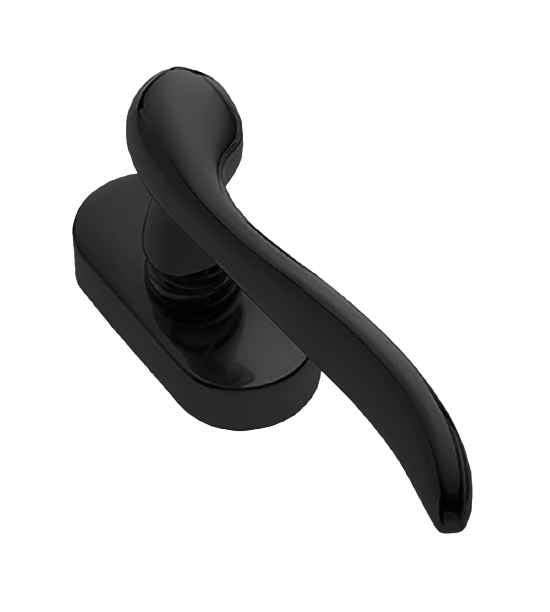 Ручка оконная TOSCANA W1 NERO, цвет - черный фото 1 Ручка оконная TOSCANA W1 NERO, цвет - черный фото купить Астрахань