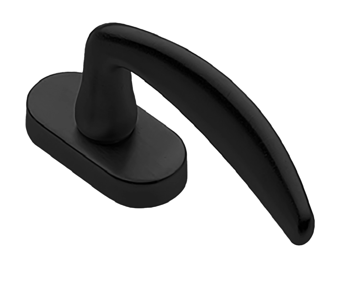 Ручка оконная MOGADOR W1 NERO, цвет - черный фото 1 Ручка оконная MOGADOR W1 NERO, цвет - черный фото купить Астрахань