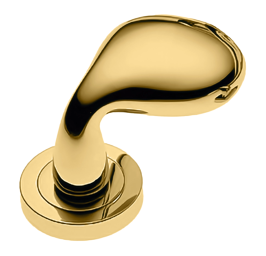Ручка дверная SIENA-2 R2 OTL раздельная на круглой розетке, цвет - золото фото купить Астрахань