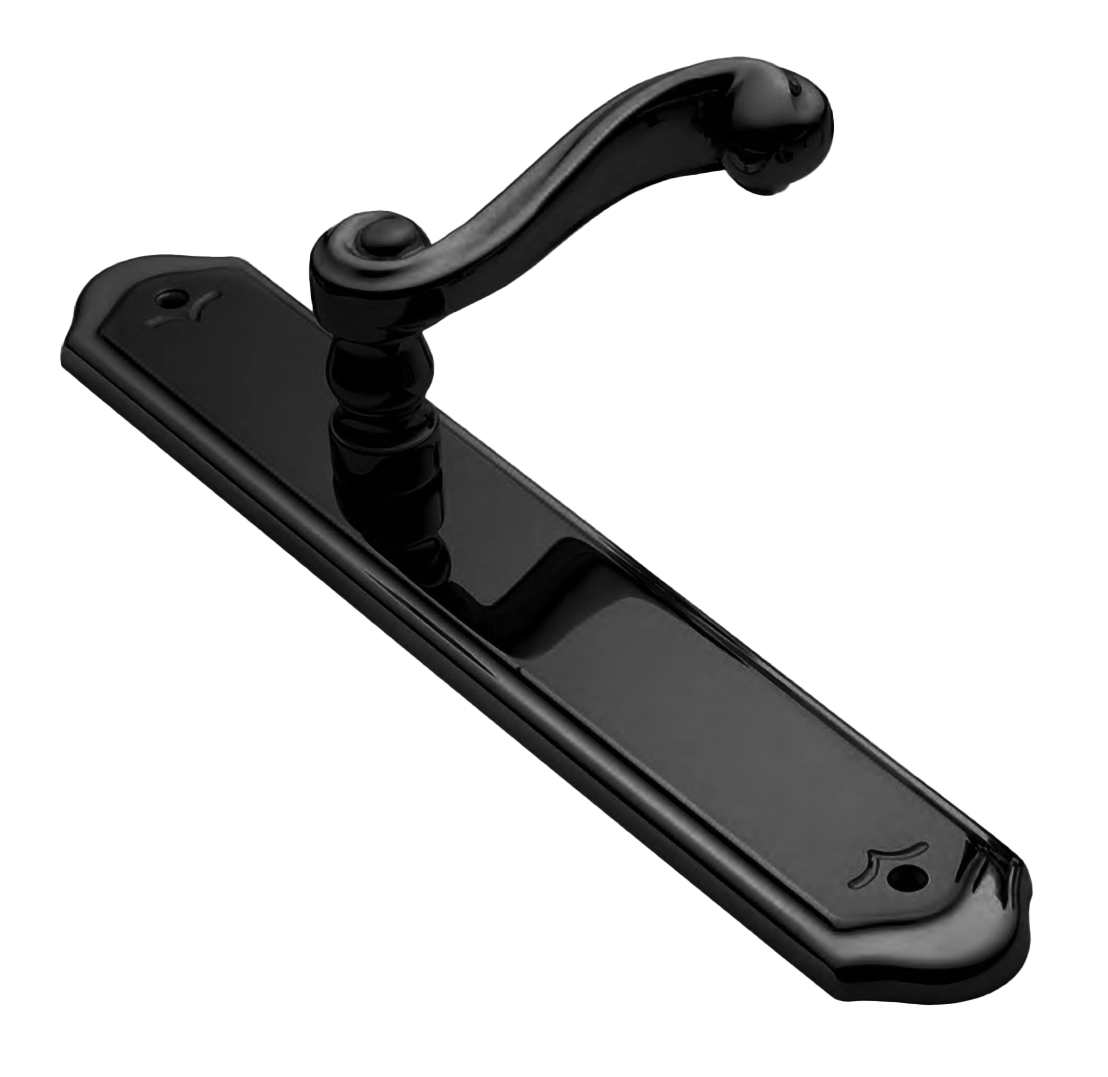 Ручка на планке PLAZA PL NERO, цвет - черный фото 1 Ручка на планке PLAZA PL NERO, цвет - черный фото купить Астрахань