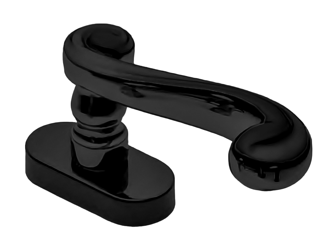 Ручка оконная PLAZA W1 NERO, цвет - черный фото купить Астрахань