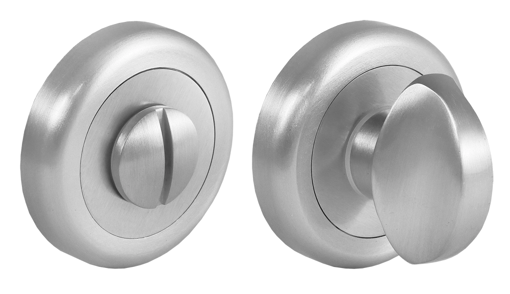 Завертка сантехническая LUX-WC-R4 CSA на круглой розетке, цвет  - матовый хром фото 2 Завертка сантехническая LUX-WC-R4 CSA на круглой розетке, цвет  - матовый хром фото купить в Астрахани