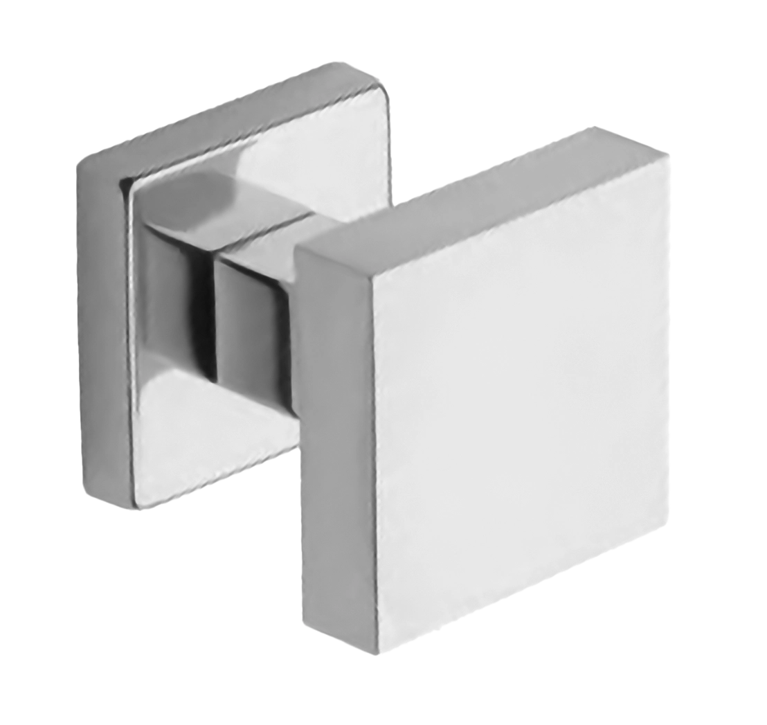Поворотный кноб ART.QU30 CRO на квадратной розетке с накладкой, цвет - хром фото купить Астрахань