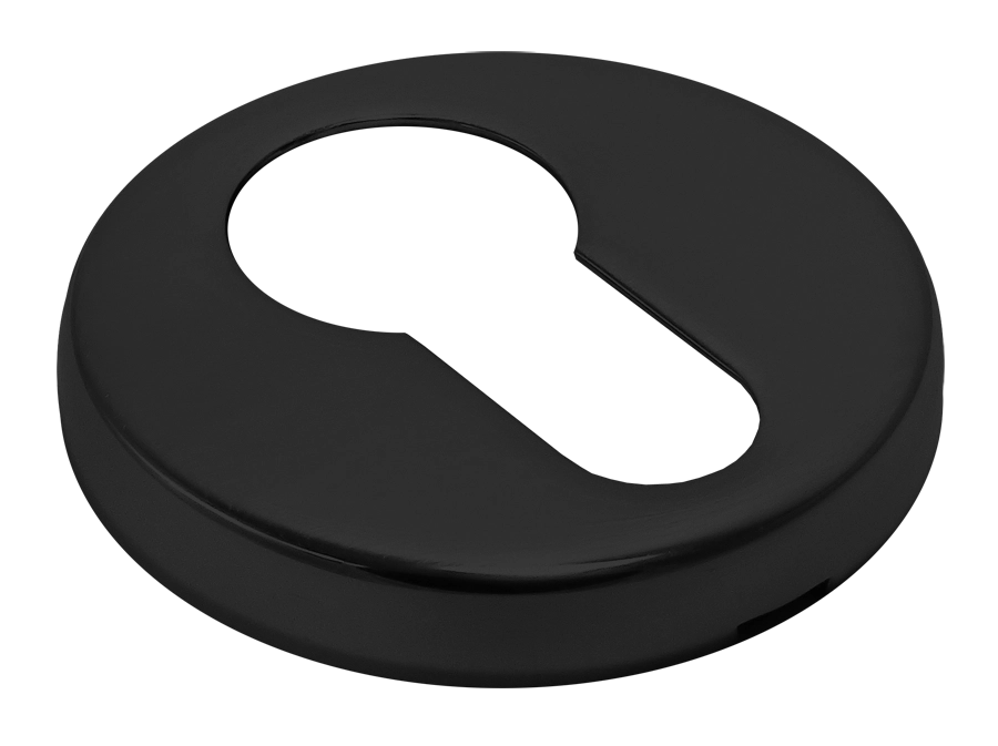 Накладка на ключевой цилиндр LUX-KH-R3-E NERO на круглой розетке, цвет - черный фото 2 Накладка на ключевой цилиндр LUX-KH-R3-E NERO на круглой розетке, цвет - черный фото купить в Астрахани