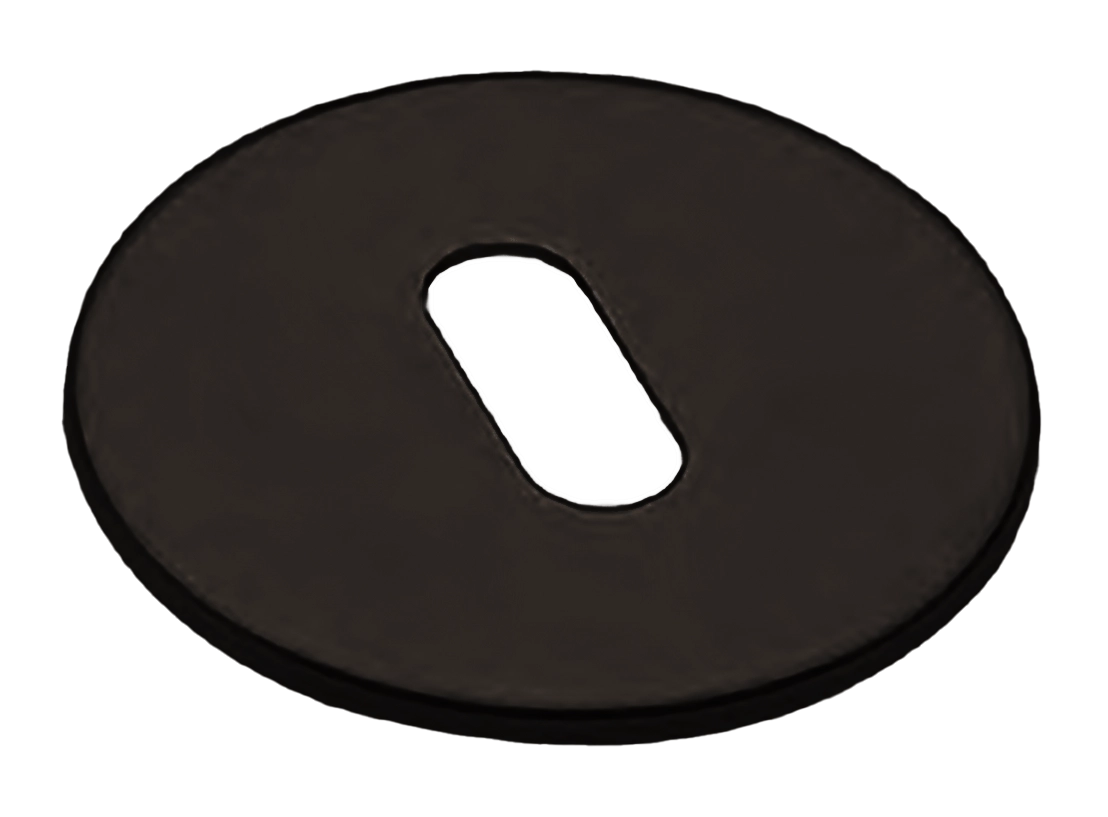 Накладка на ключевой цилиндр LUX-FK-R5 ANT на круглой розетке под ключ буратино, цвет - антрацит фото купить Астрахань