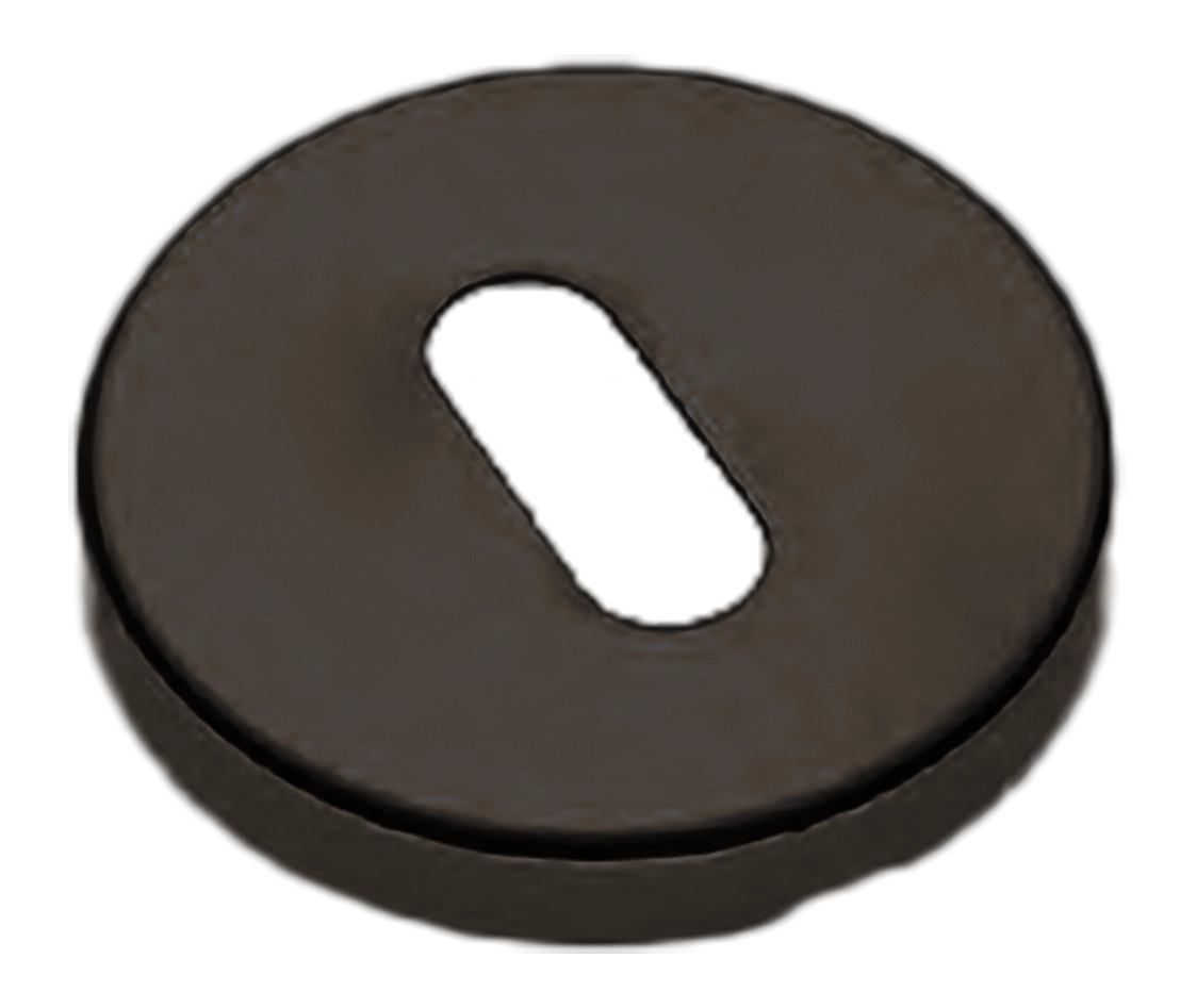Накладка на ключевой цилиндр LUX-FK-R3 ANT на круглой розетке под ключ буратино, цвет - антрацит фото купить Астрахань