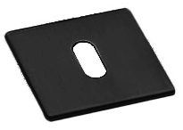 Накладка на ключевой цилиндр LUX-FK-S1 NERO на квадратной розетке под ключ буратино, цвет - черный фото купить Астрахань