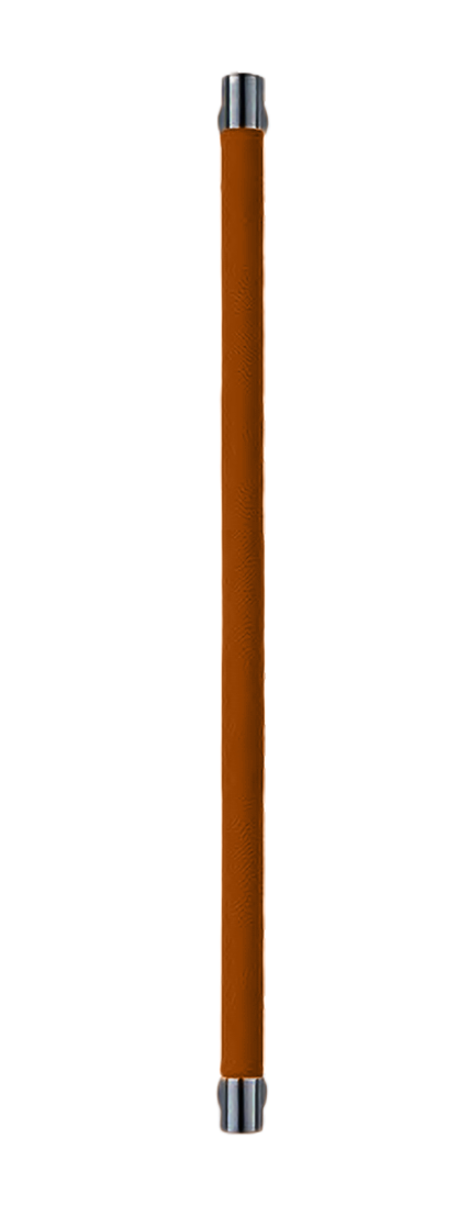 Ручка-скоба HIDE LEATHER PH/A NERO/CUOIO, цвет - черный/светло-коричневый фото купить Астрахань