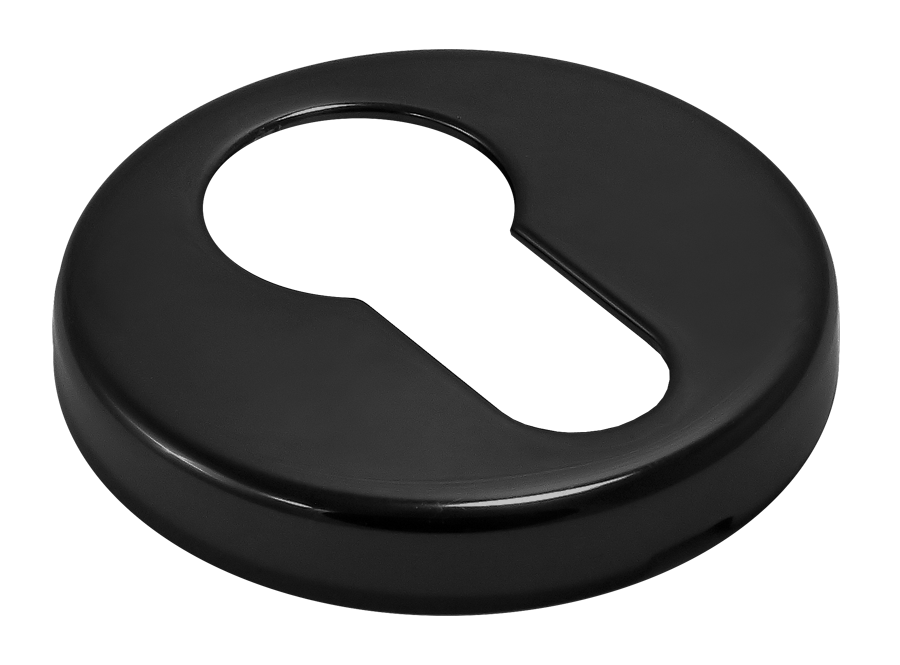 Накладка на ключевой цилиндр LUX-KH-R3 NERO на круглой розетке, цвет - черный фото 2 Накладка на ключевой цилиндр LUX-KH-R3 NERO на круглой розетке, цвет - черный фото купить в Астрахани