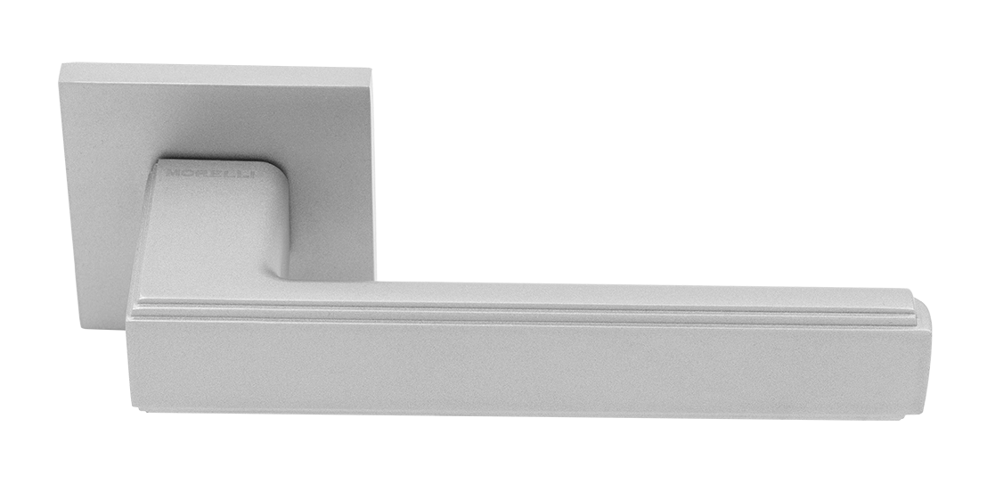 Ручка дверная MH-64-S6 ASC STEPS на квадратной розетке 6 мм, цвет анодированный матовый хром фото купить Астрахань