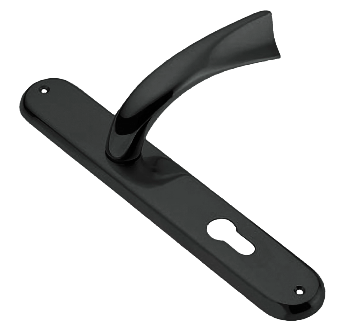 Ручка дверная на планке TENDER PL NIN, цвет черный никель, латунь фото купить в Астрахани