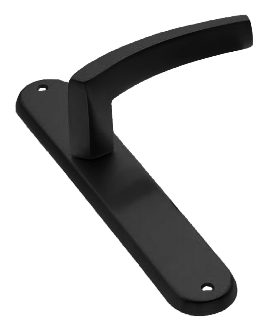 Ручка дверная на планке WIND PL NERO, цвет черный, латунь фото купить в Астрахани