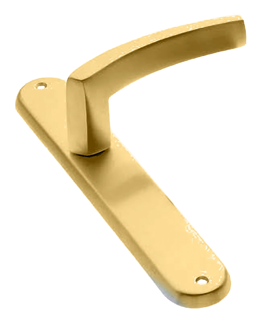 Ручка дверная на планке WIND PL OSA, цвет матовое золото, латунь фото купить в Астрахани