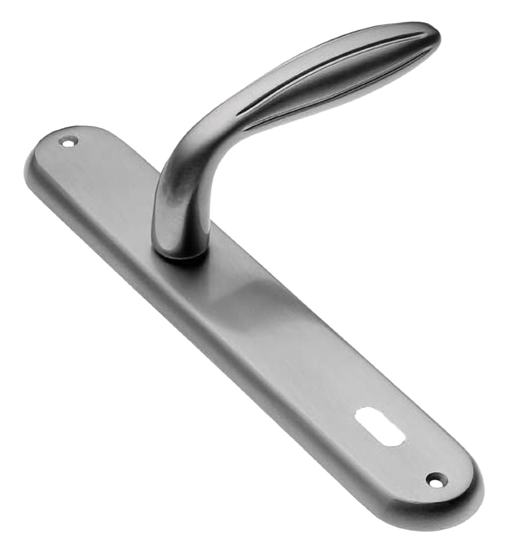 Ручка дверная на планке BUD PL CSA, цвет матовый хром, латунь фото купить в Астрахани