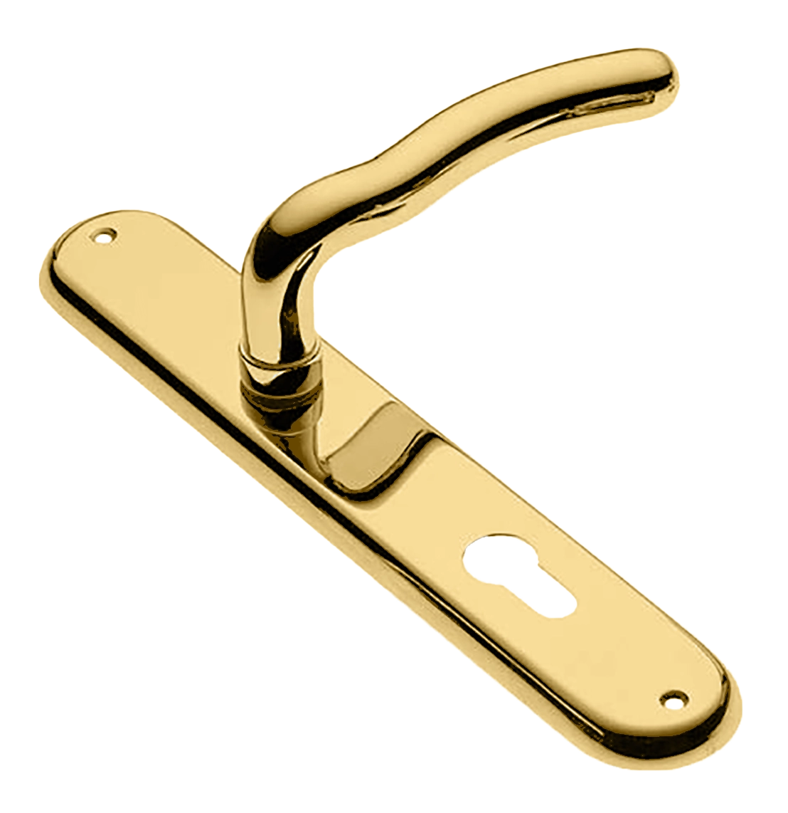 Ручка дверная на планке SNAKE PL OTL, цвет золото, латунь фото купить в Астрахани