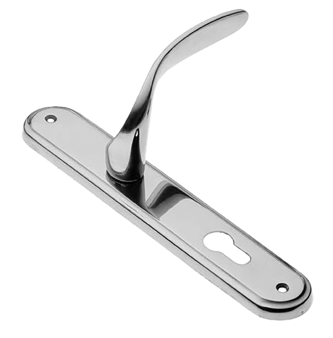 Ручка дверная на планке COBRA PL CRO, цвет хром, латунь фото купить в Астрахани