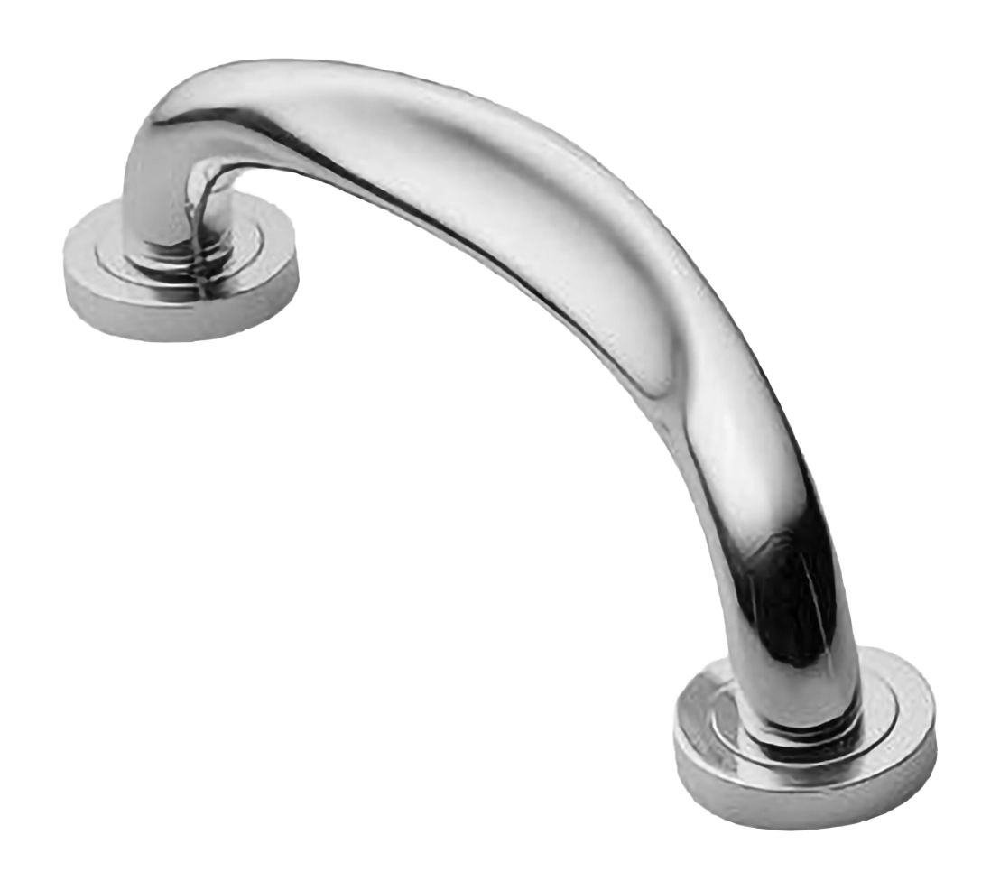 Ручка-скоба дверная RAFT PH CRO на круглой розетке, цвет хром, латунь фото купить в Астрахани