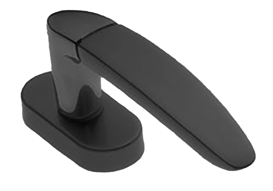 Ручка оконная SAIL W1 NERO на прямоугольной розетке, цвет черный, латунь фото купить в Астрахани