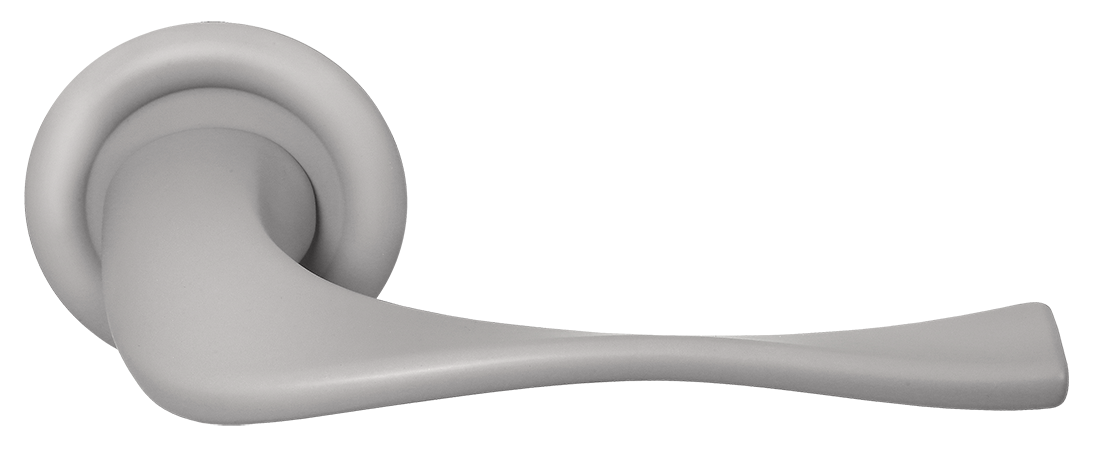 Ручка дверная SKYSCRAPER R7 SMI на круглой розетке, цвет Весенняя дымка/Spring Mist фото купить Астрахань