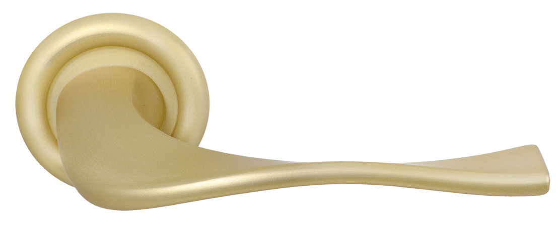 Ручка дверная SKYSCRAPER R7 AH на круглой розетке, цвет Осенний мёд/Autumn Honey фото купить Астрахань