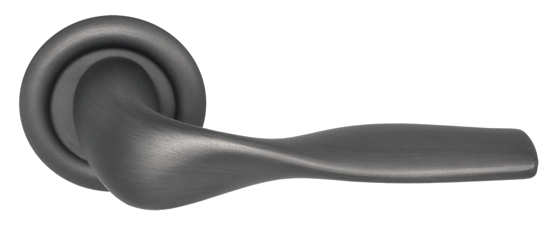 Ручка дверная LVB R7 SST на круглой розетке, цвет Летняя гроза/Summer Storm фото купить Астрахань