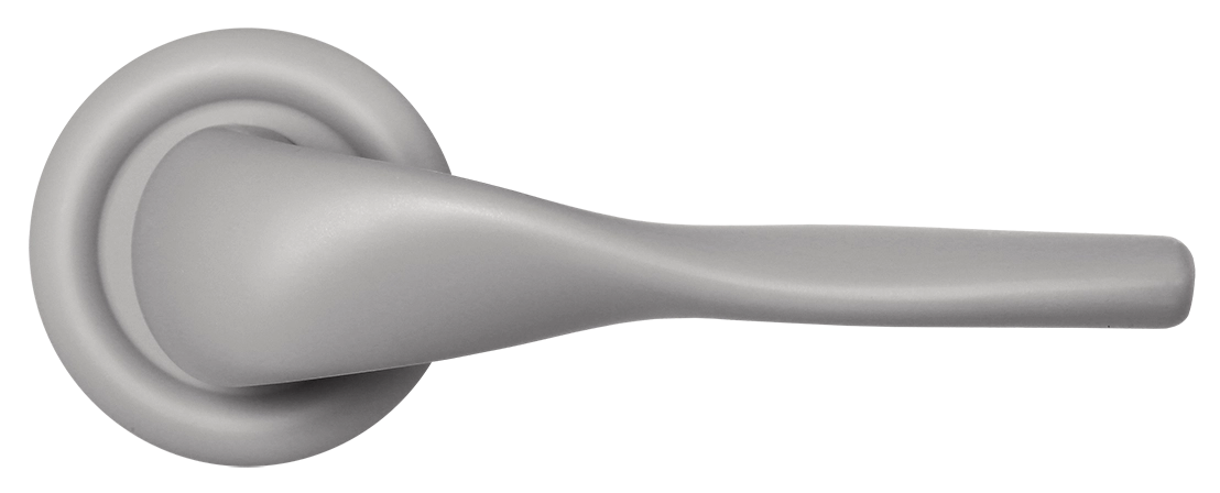 Ручка дверная LVB R7 SMI на круглой розетке, цвет Весенняя дымка/Spring Mist фото купить в Астрахани