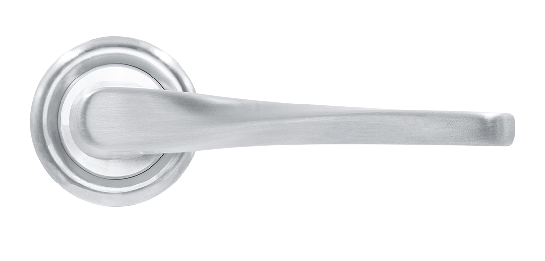 Ручка дверная THE OLYMPICS R7 WF на круглой розетке, цвет Зимняя стужа/Winter Frost фото купить в Астрахани