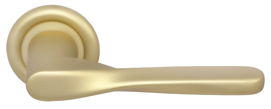 Ручка дверная THE OLYMPICS R7 AH на круглой розетке, цвет Осенний мёд/Autumn Honey фото купить Астрахань