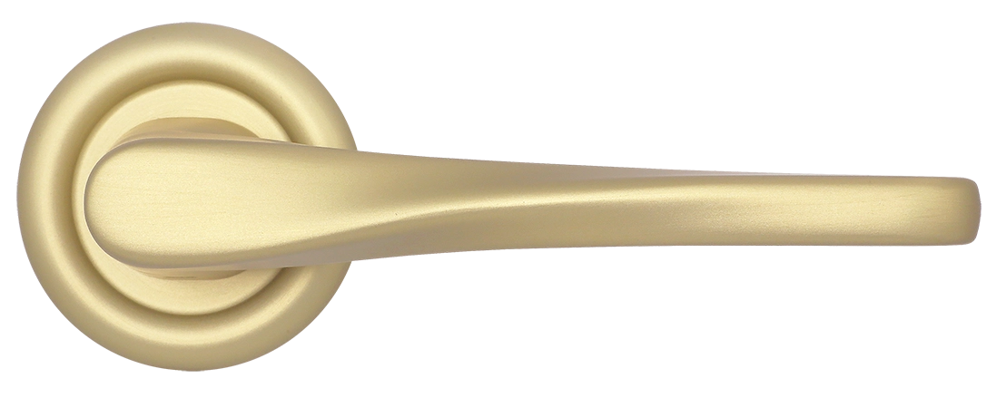 Ручка дверная THE OLYMPICS R7 AH на круглой розетке, цвет Осенний мёд/Autumn Honey фото купить в Астрахани