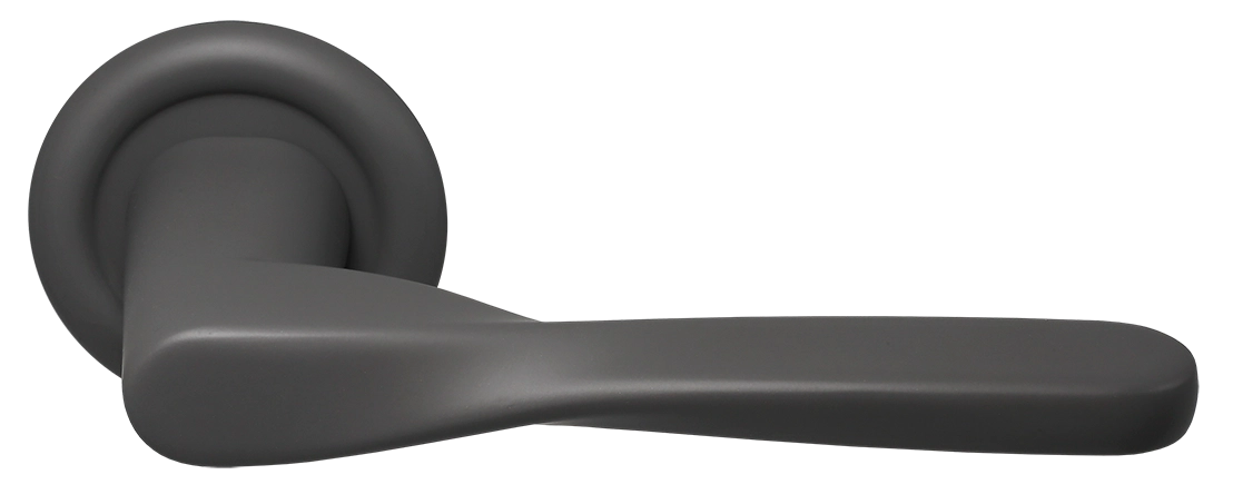 Ручка дверная THE OLYMPICS R7 SSW на круглой розетке, цвет Стокгольмский снегопад/Stockholm Snowfall фото купить Астрахань