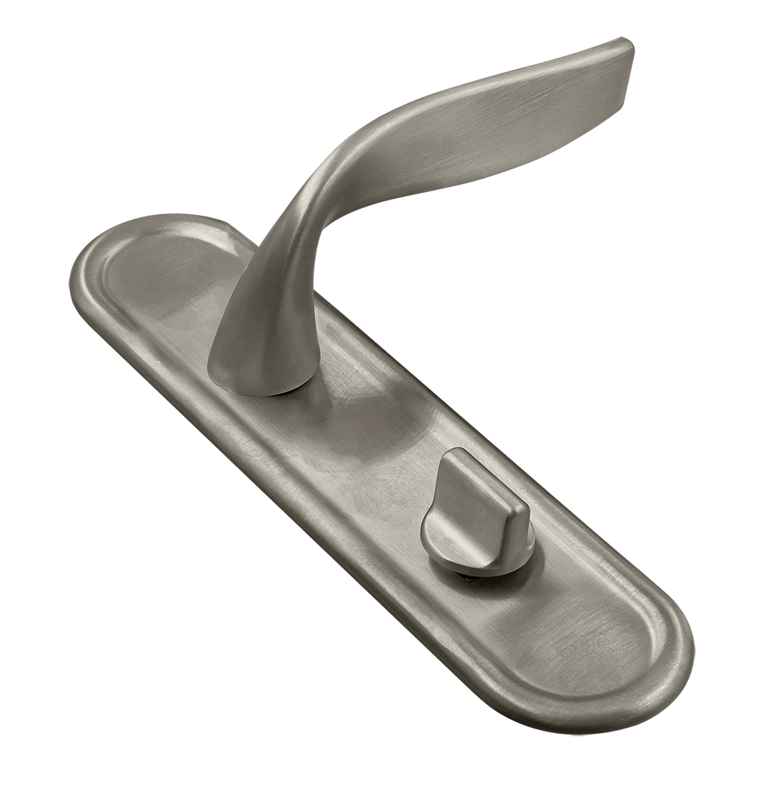 Ручка дверная SKYSCRAPER PLR WC SMI на планке под сантехническую завертку, цвет Весенняя дымка/Spring Mist фото купить Астрахань