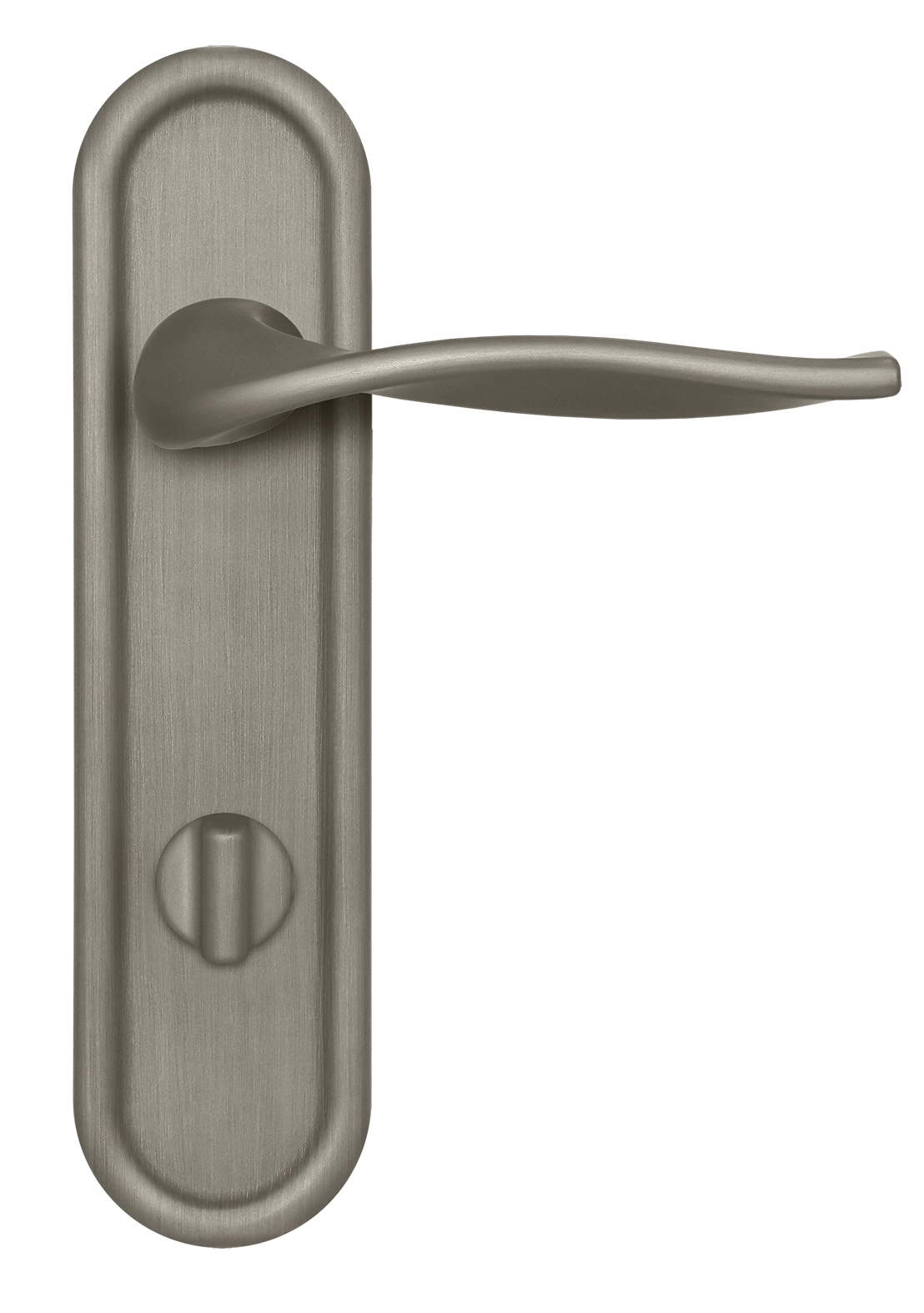 Ручка дверная SKYSCRAPER PLR WC SMI на планке под сантехническую завертку, цвет Весенняя дымка/Spring Mist фото купить в Астрахани