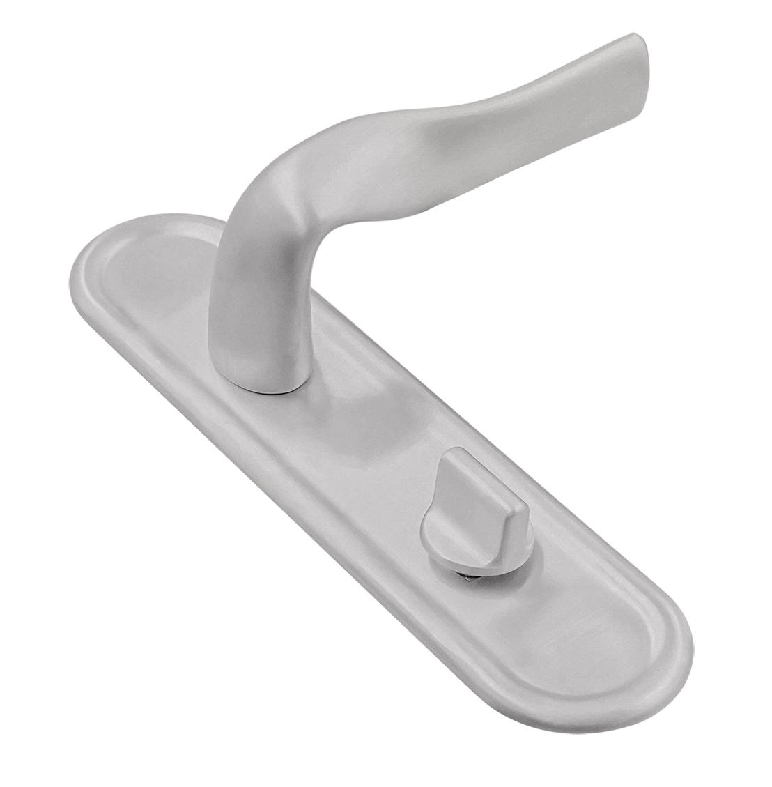 Ручка дверная LVB PLR WC SSW на планке под сантехническую завертку, цвет Стокгольмский снегопад/Stockholm Snowfall фото купить Астрахань