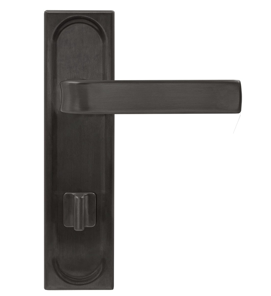 Ручка дверная THE BUS STATION PLS WC SST на планке под сантехническую завертку, цвет Летняя гроза/Summer Storm фото купить в Астрахани