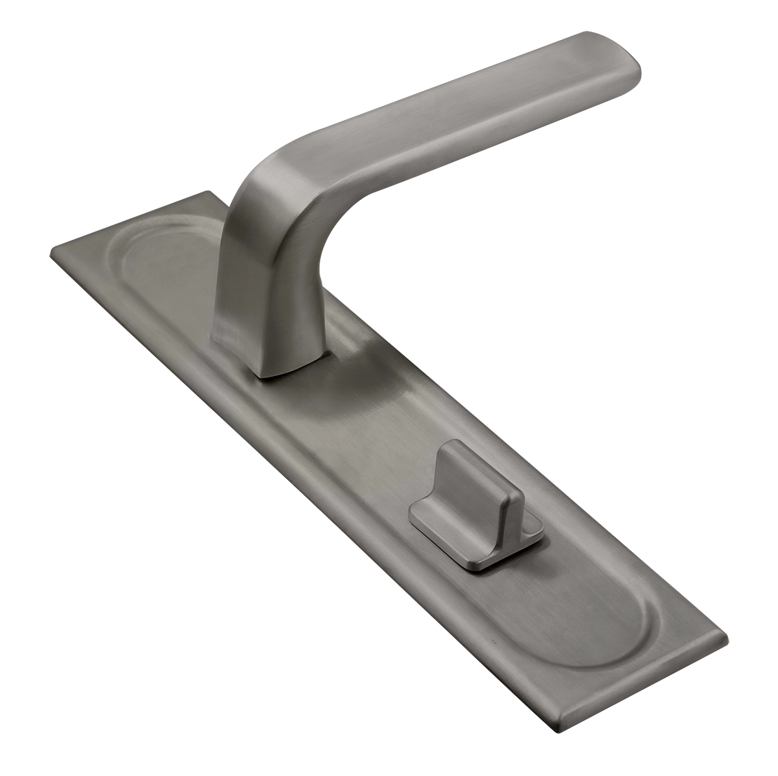 Ручка дверная THE BUS STATION PLS WC WF на планке под сантехническую завертку, цвет Зимняя стужа/Winter Frost фото купить Астрахань