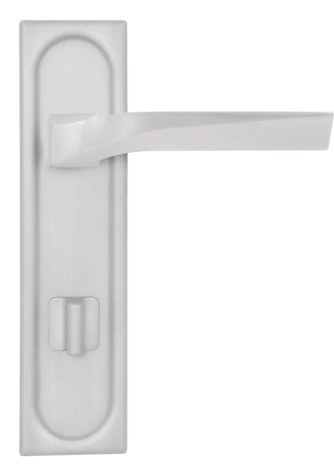 Ручка дверная WD CONCERT HALL PLS WC SSW на планке под сантехническую завертку, цвет Стокгольмский снегопад/Stockholm Snowfall фото купить в Астрахани