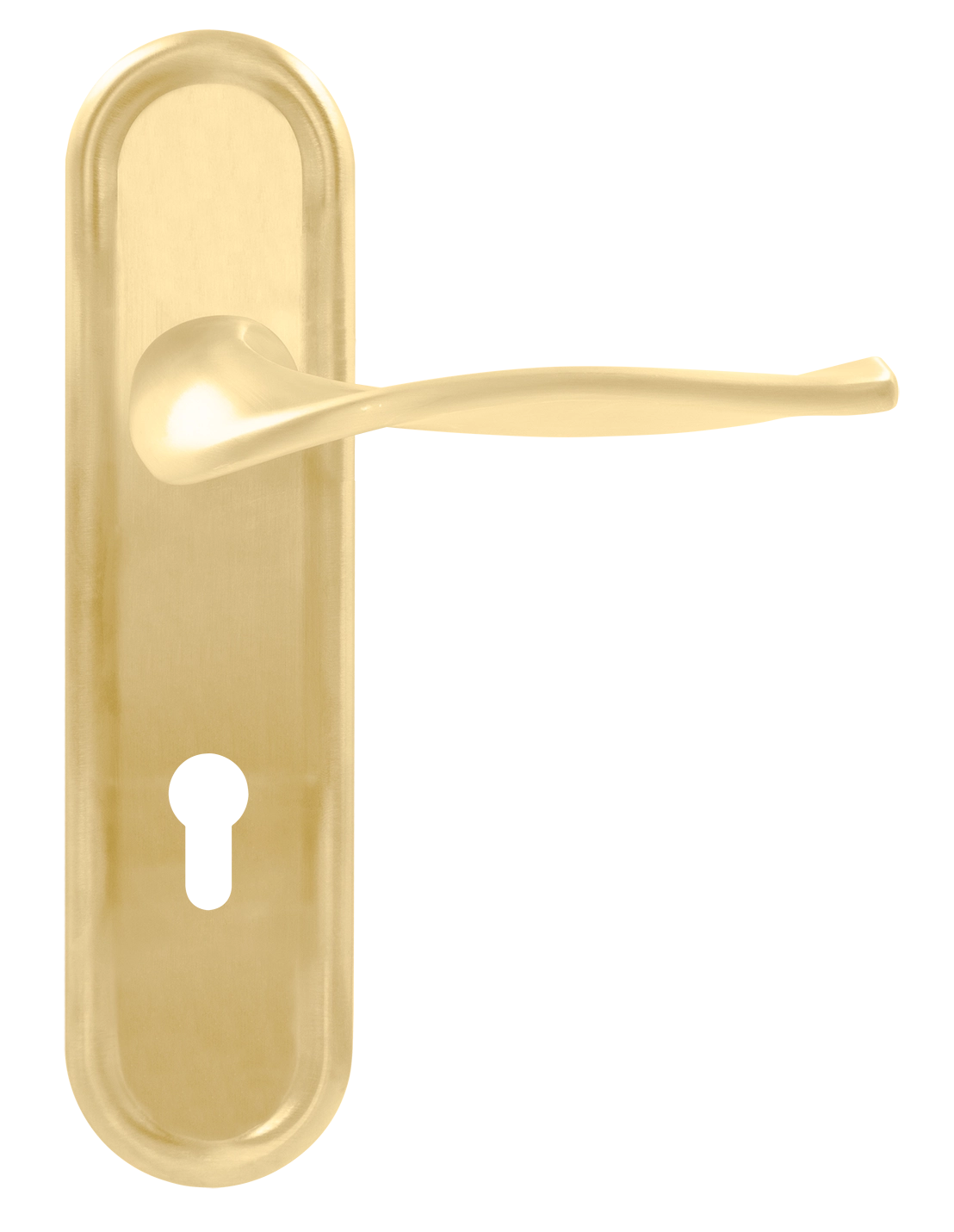 Ручка дверная SKYSCRAPER PLR KH AH на планке под ключевой цилиндр, цвет Осенний мёд/Autumn Honey фото купить Астрахань