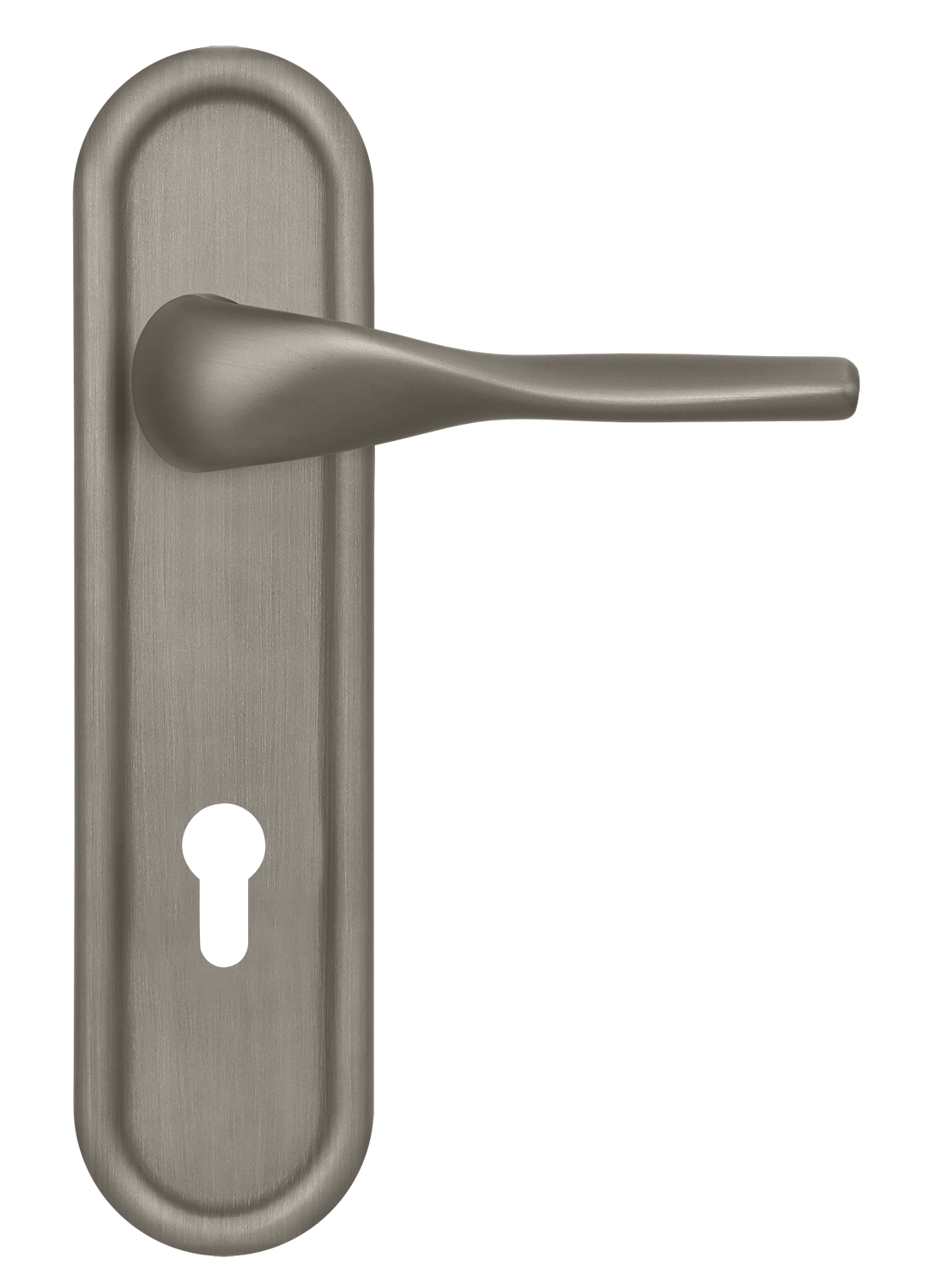 Ручка дверная LVB PLR KH SMI на планке под ключевой цилиндр, цвет Весенняя дымка/Spring Mist фото купить Астрахань