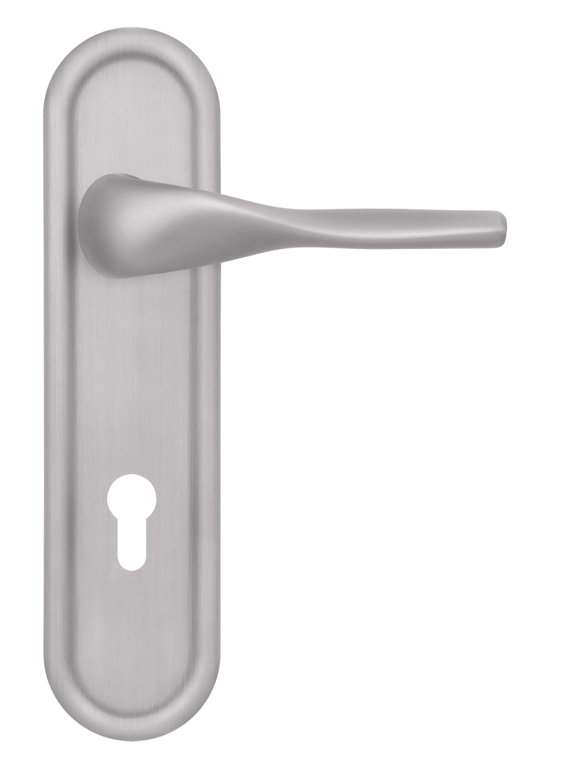 Ручка дверная LVB PLR KH SSW на планке под ключевой цилиндр, цвет Стокгольмский снегопад/Stockholm Snowfall фото купить Астрахань