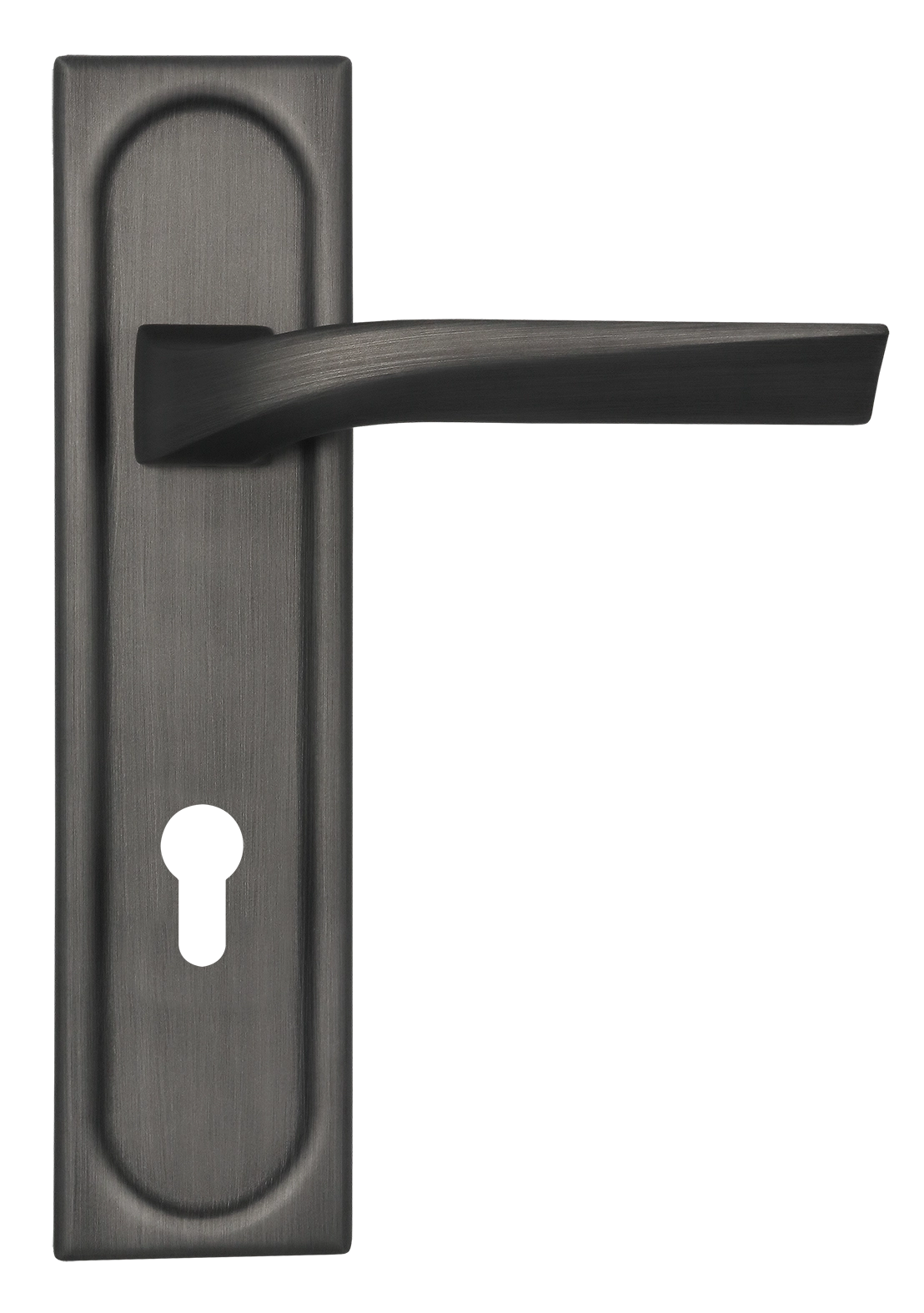 Ручка дверная WD CONCERT HALL PLS KH SST на планке под ключевой цилиндр, цвет Летняя гроза/Summer Storm фото купить Астрахань