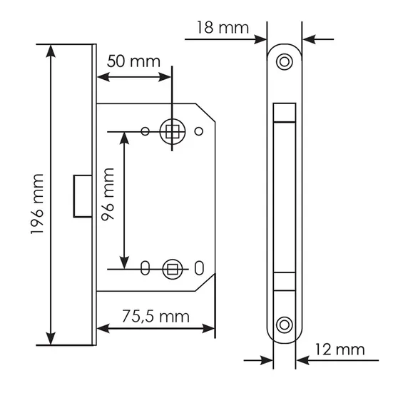 Комплект дверных ручек MH-46 SC/W-S55 + завертка сантехническая MH-WC-S55 SC/CP + защёлка бесшумная 1895P SC + петли врезные универсальные MSN 100X70X2.5-4BB SC (2шт), цвет хром фото morelli Астрахань