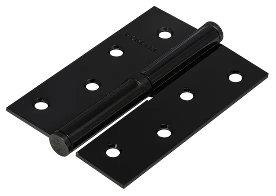 Петля карточная разъемная MSND 100X70X2.5 BL L с подшипником стальная левая, врезная цвет черный фото купить Астрахань