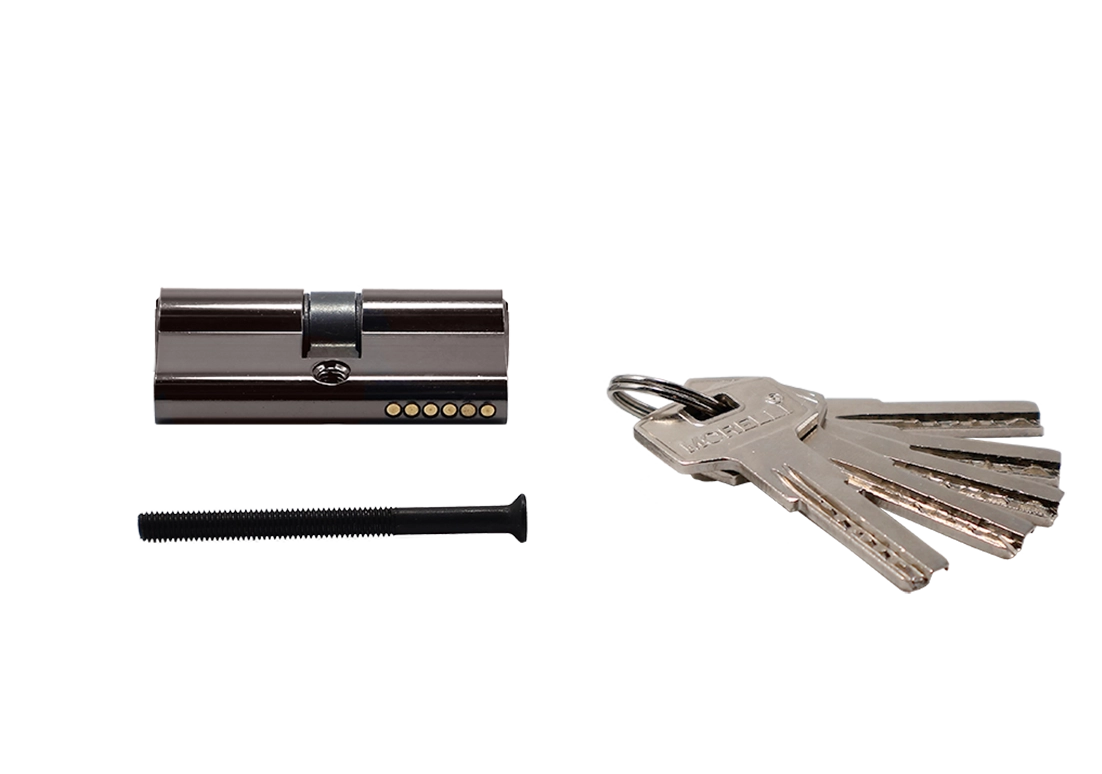 Ключевой цилиндр высокой секретности HS 60C BN (60мм), цвет - черный никель фото 2 Ключевой цилиндр высокой секретности HS 60C BN (60мм), цвет - черный никель фото купить в Астрахани