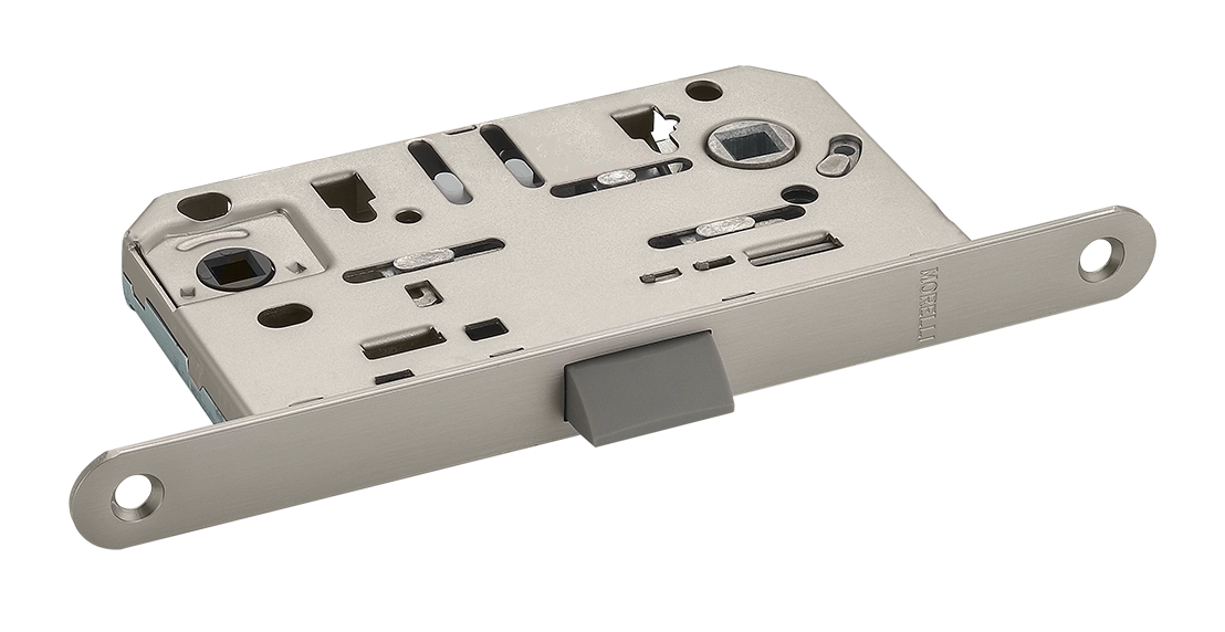 Замок межкомнатный 1895P MSN бесшумный многофункциональный, цвет матовый сатинированный никель фото 1 Замок межкомнатный 1895P MSN бесшумный многофункциональный, цвет матовый сатинированный никель фото купить Астрахань