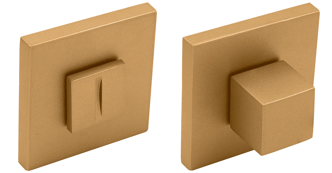 Завертка сантехническая MH-WC-S6 FTG на квадратной розетке 6мм цвет матовое итальянское золото фото купить Астрахань