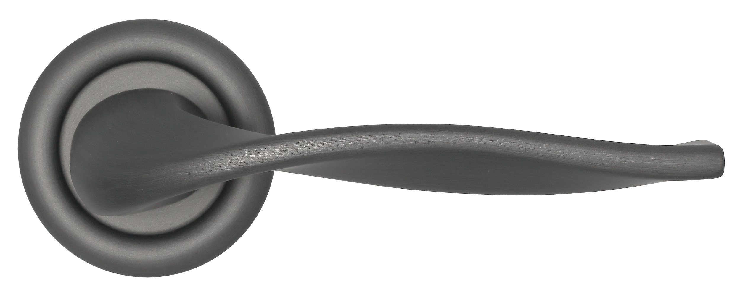 Ручка дверная SKYSCRAPER R7 SST на круглой розетке, цвет Летняя гроза/Summer Storm фото купить в Астрахани